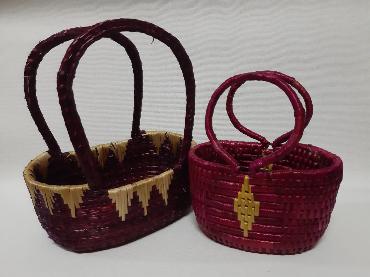fruit basket made from sikki